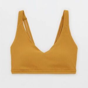 Aerie OFFLINE Ribbed Plunge Sports Bra
